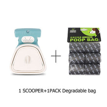 Load image into Gallery viewer, Dog Pet Travel Foldable Pooper Scooper With 1 Roll Decomposable bags Poop Scoop Clean Pick Up Excreta Cleaner Epacket Shipping