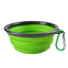 Load image into Gallery viewer, Dog Travel Silicone Bowl Portable Foldable Collapsible Pet Cat Dog Food Water Feeding Travel Outdoor Bowl Pet Accessories