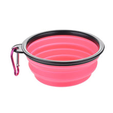 Load image into Gallery viewer, Dog Travel Silicone Bowl Portable Foldable Collapsible Pet Cat Dog Food Water Feeding Travel Outdoor Bowl Pet Accessories