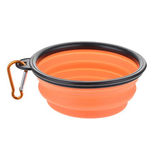 Load image into Gallery viewer, Dog Travel Silicone Bowl Portable Foldable Collapsible Pet Cat Dog Food Water Feeding Travel Outdoor Bowl Pet Accessories