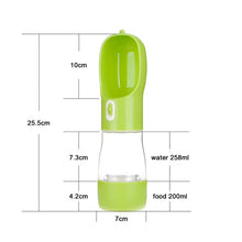 Load image into Gallery viewer, HOOPET Pet Dog Water Bottle Feeder Bowl Portable Water Food Bottle Pets Outdoor Travel Drinking Dog Bowls Water Bowl for Dogs
