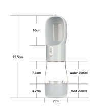 Load image into Gallery viewer, HOOPET Pet Dog Water Bottle Feeder Bowl Portable Water Food Bottle Pets Outdoor Travel Drinking Dog Bowls Water Bowl for Dogs
