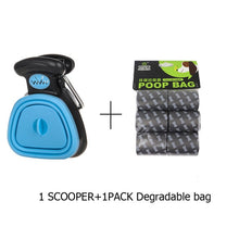 Load image into Gallery viewer, Dog Pet Travel Foldable Pooper Scooper With 1 Roll Decomposable bags Poop Scoop Clean Pick Up Excreta Cleaner Epacket Shipping
