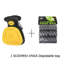 Load image into Gallery viewer, Dog Pet Travel Foldable Pooper Scooper With 1 Roll Decomposable bags Poop Scoop Clean Pick Up Excreta Cleaner Epacket Shipping
