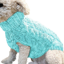 Load image into Gallery viewer, Winter Knitted Dog Clothes Warm Jumper Sweater For Small Large Dogs Pet Clothing Coat Knitting Crochet Cloth Jersey Perro #15
