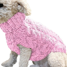 Load image into Gallery viewer, Winter Knitted Dog Clothes Warm Jumper Sweater For Small Large Dogs Pet Clothing Coat Knitting Crochet Cloth Jersey Perro #15
