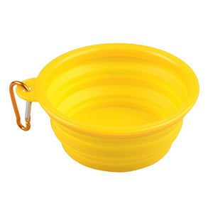 Dog Travel Silicone Bowl Portable Foldable Collapsible Pet Cat Dog Food Water Feeding Travel Outdoor Bowl  Pet Accessories