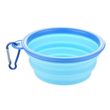 Load image into Gallery viewer, Dog Travel Silicone Bowl Portable Foldable Collapsible Pet Cat Dog Food Water Feeding Travel Outdoor Bowl  Pet Accessories
