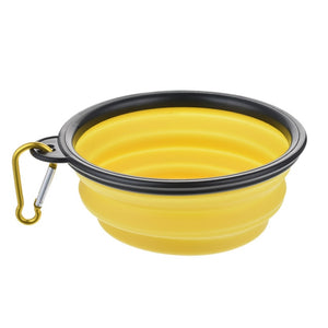 Dog Travel Silicone Bowl Portable Foldable Collapsible Pet Cat Dog Food Water Feeding Travel Outdoor Bowl  Pet Accessories