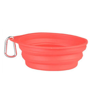 Dog Travel Silicone Bowl Portable Foldable Collapsible Pet Cat Dog Food Water Feeding Travel Outdoor Bowl  Pet Accessories