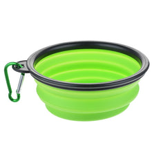 Load image into Gallery viewer, Dog Travel Silicone Bowl Portable Foldable Collapsible Pet Cat Dog Food Water Feeding Travel Outdoor Bowl  Pet Accessories
